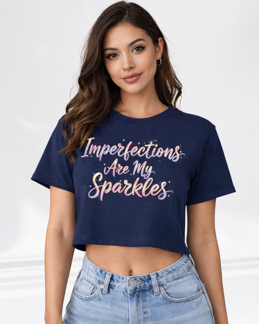 Navy Crop Top for Women